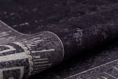 Purple Area Rug - Digital Print Frame Carpet | Antibacterial, Non Slip & Washable