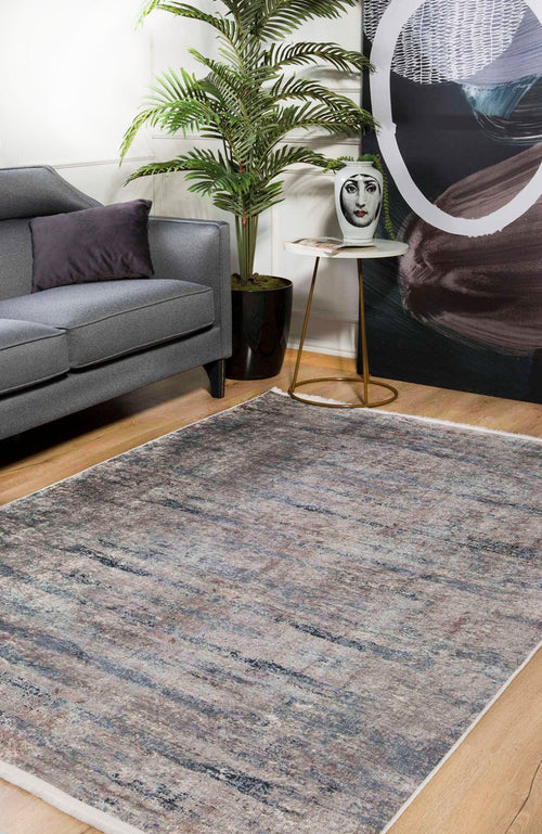 Modern Area Rug – Brown Digital Print Carpet | Non Slip, Antibacterial & Washable Floor Covering