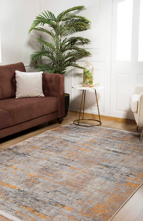 Modern Area Rug - Brown Digital Print Carpet | Antibacterial, Non Slip, Stylish Floor Covering