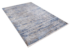 Modern Digital Area Rug – Blue Non Slip Antibacterial Carpet for Living Room