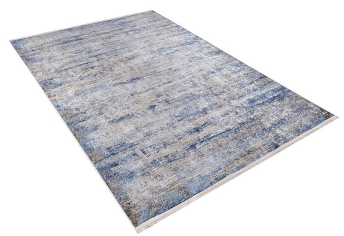 Modern Digital Area Rug – Blue Non Slip Antibacterial Carpet for Living Room