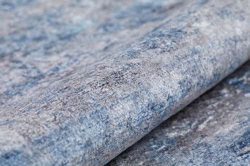 Modern Digital Area Rug – Blue Non Slip Antibacterial Carpet for Living Room