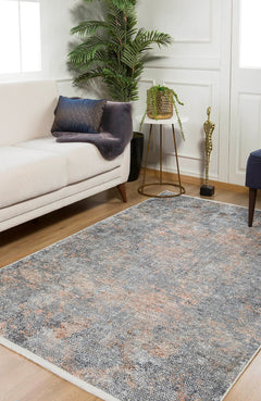 Gold Zigzag Area Rug – Stylish Digital Print Carpet with Non Slip, Antibacterial Features