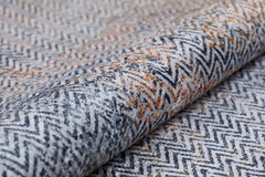 Gold Zigzag Area Rug – Stylish Digital Print Carpet with Non Slip, Antibacterial Features