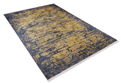 Modern Area Rug – Yellow Digital Print Carpet | Antibacterial, Non Slip, Washable Floor Mat