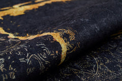 Black Frame Area Rug – Digital Print Rug | Non Slip, Antibacterial Carpet