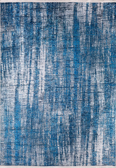 Krasnodar Blue Modern Digital Print Area Rug