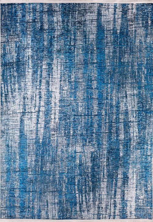 Krasnodar Blue Modern Digital Print Area Rug