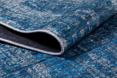 Krasnodar Blue Modern Digital Print Area Rug