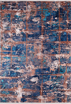 Tumen Navy Modern Digital Print Area Rug