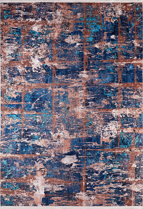 Tumen Navy Modern Digital Print Area Rug