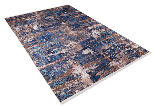 Tumen Navy Modern Digital Print Area Rug