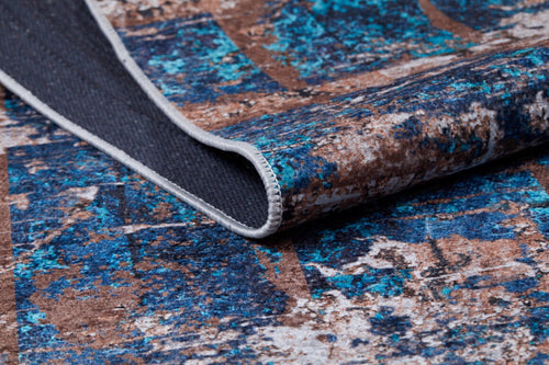 Tumen Navy Modern Digital Print Area Rug