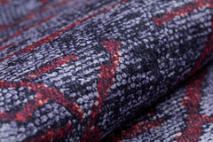 Tuapse Red Striped Digital Print Area Rug