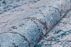 PavlovskiPosad Blue Geometric Digital Print Area Rug