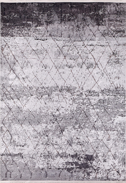 Modern Digital Print Rug – Grey Area Rug With Non Slip, Antibacterial Carpet