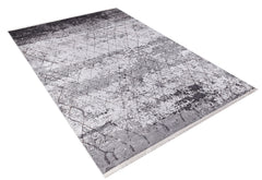 Modern Digital Print Rug – Grey Area Rug With Non Slip, Antibacterial Carpet