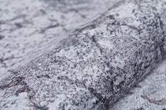 Modern Digital Print Rug – Grey Area Rug With Non Slip, Antibacterial Carpet