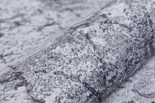 Modern Digital Print Rug – Grey Area Rug With Non Slip, Antibacterial Carpet