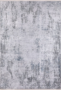 Modern Digital Print Rug – Grey Area Rug | Non Slip, Antibacterial Carpet
