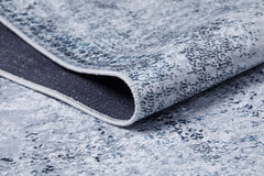 Modern Digital Print Rug – Grey Area Rug | Non Slip, Antibacterial Carpet