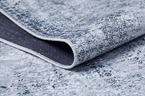 Modern Digital Print Rug – Grey Area Rug | Non Slip, Antibacterial Carpet