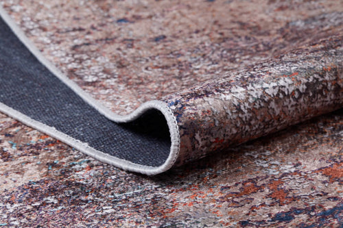 Modern Area Rug – Digital Print Brown Carpet | Antibacterial, Non Slip, Dust Free