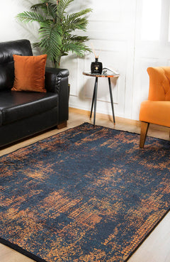 Modern Digital Area Rug – Black Print Carpet | Non Slip, Antibacterial, Antiallergic