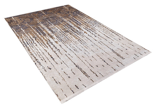 Modern Area Rug - Brown Digital Print Non Slip Antibacterial Carpet for Living Room