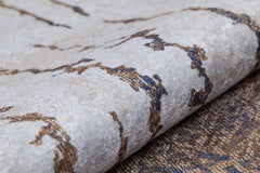 Modern Area Rug - Brown Digital Print Non Slip Antibacterial Carpet for Living Room