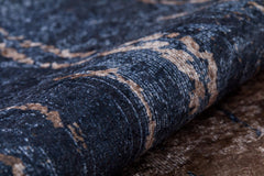 isim Navy Modern Digital Print Area Rug