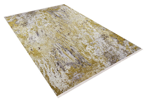 Modern Area Rug – Yellow Digital Print Carpet | Non Slip Antibacterial Dust Free