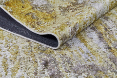 Modern Area Rug – Yellow Digital Print Carpet | Non Slip Antibacterial Dust Free