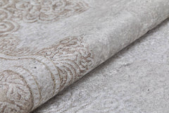 Cream Area Rug – Classic Digital Print Rug | Antibacterial, Non Slip & Washable Carpet