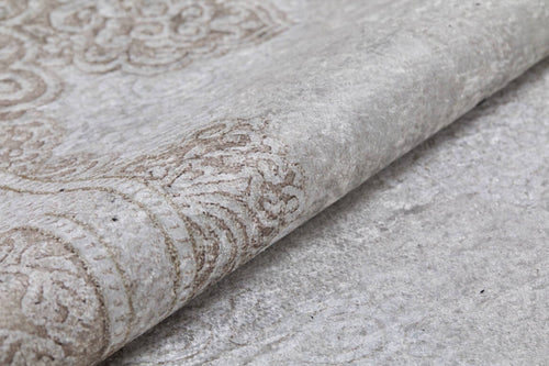 Cream Area Rug – Classic Digital Print Rug | Antibacterial, Non Slip & Washable Carpet