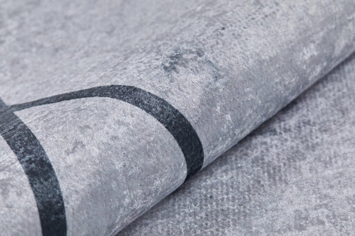 Krasnokamsk Grey Marble Digital Print Area Rug