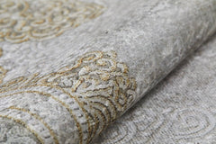 Sahti Green Frame Classic Digital Print Area Rug