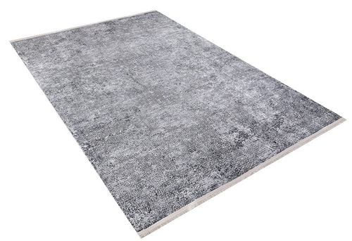 Tuymazi Blue Modern Zigzag Digital Print Area Rug