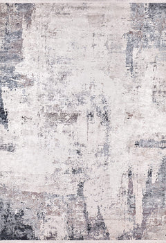 Modern Area Rug – Penza Grey Digital Print Non Slip Washable Carpet