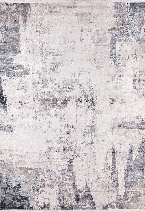 Modern Area Rug – Penza Grey Digital Print Non Slip Washable Carpet