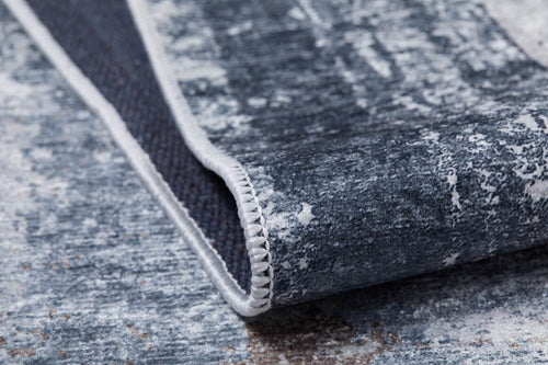 Modern Area Rug – Anthracite Digital Print Non Slip Washable Carpet