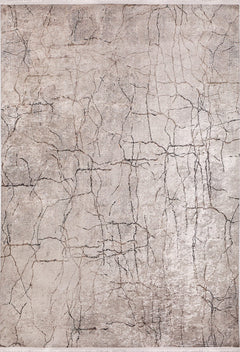 Modern Area Rug – Beige Digital Print Carpet | Non Slip, Antibacterial, Washable