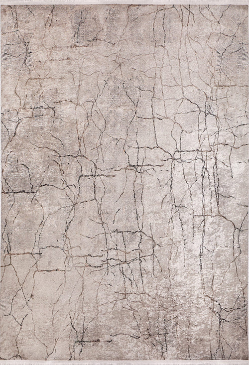 Modern Area Rug – Beige Digital Print Carpet | Non Slip, Antibacterial, Washable