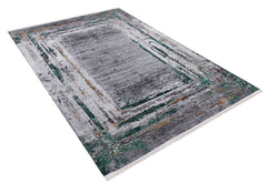 Beloretsk Grey Modern Digital Print Area Rug
