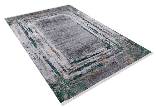 Beloretsk Grey Modern Digital Print Area Rug