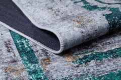 Beloretsk Grey Modern Digital Print Area Rug