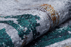 Beloretsk Grey Modern Digital Print Area Rug