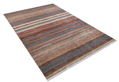 Brown Striped Area Rug – Digital Print Rug | Antibacterial, Non Slip Carpet
