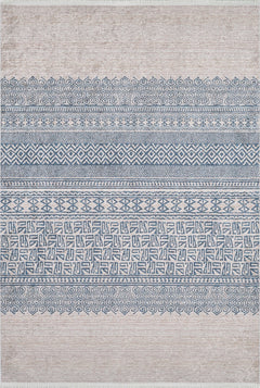 Modern Area Rug – Blue Digital Print Non Slip Washable Floor Carpet