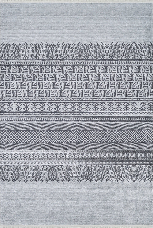 Modern Area Rug – Grey Digital Print Carpet | Antibacterial, Non Slip, Dust Free